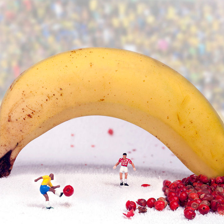 微距攝影的食物和人偶，每個都是不同的故事--置頂表情